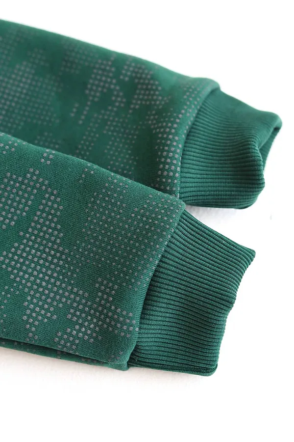 Комбинезон Диджитал начес изумруд MINIDINO, изумруд - фото 2