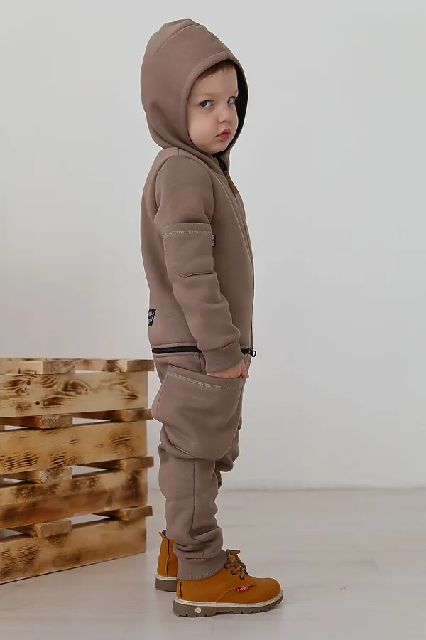 Комбинезон Авиатор бежевый MINIDINO, бежевый - фото 2