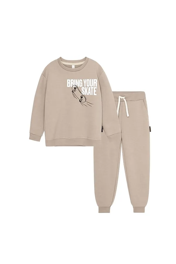 Костюм (Свитшот + Брюки) BOSSA NOVA, бежевый - фото 2