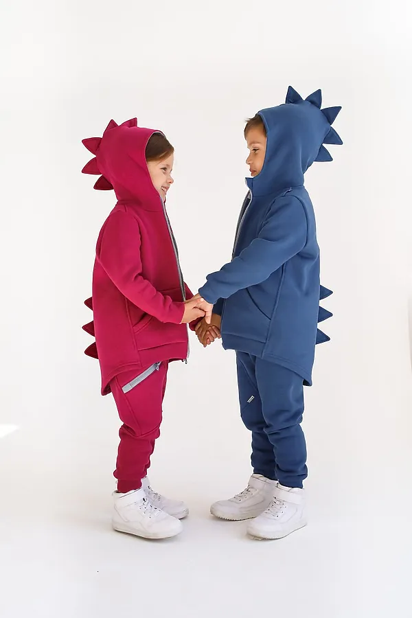 Толстовка начес Дино 22 индиго MINIDINO, индиго - фото 2