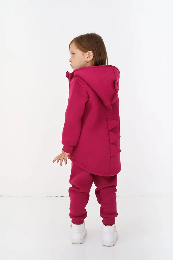 Толстовка начес Дино 22 ягода MINIDINO, ягода - фото 2