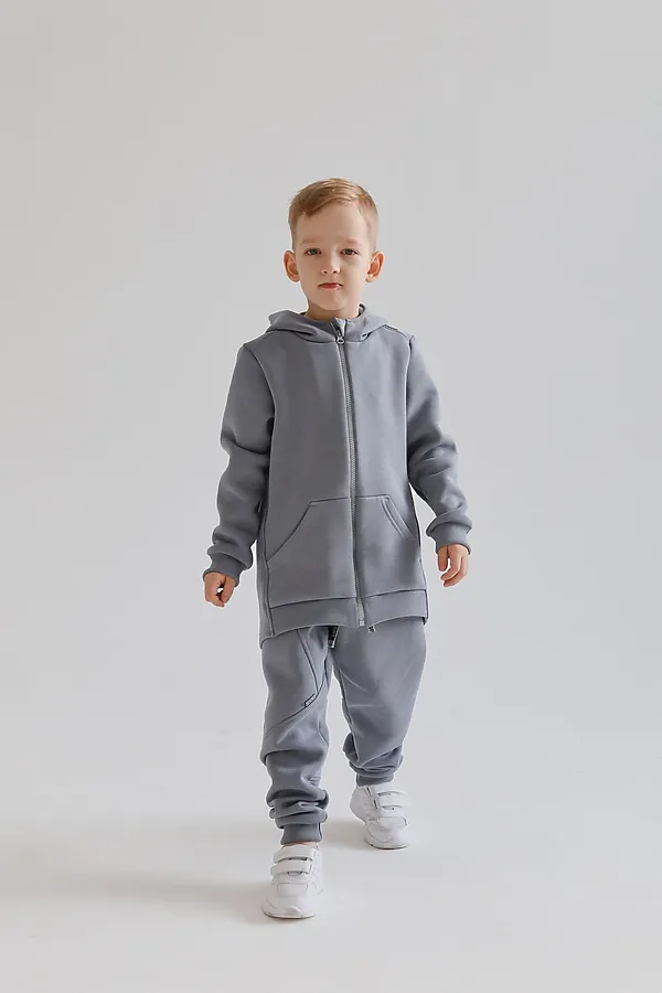 Толстовка начес Дино 22 дымка MINIDINO, дымка - фото 2