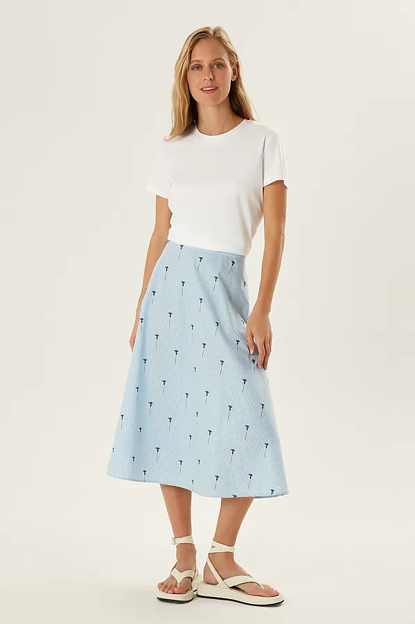 Юбка POMPA, голубой - фото 2