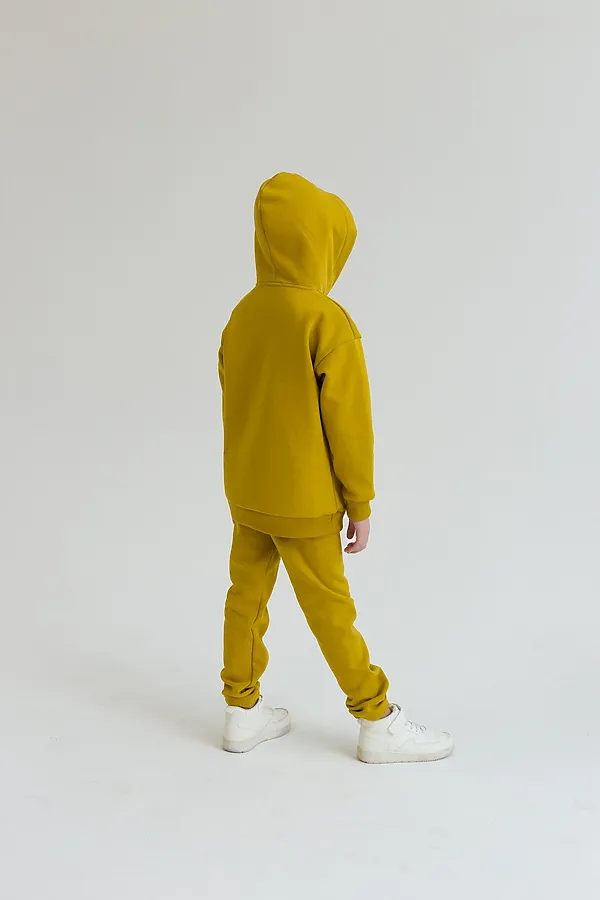 Худи утепленное Soft горчица MINIDINO, горчица - фото 2