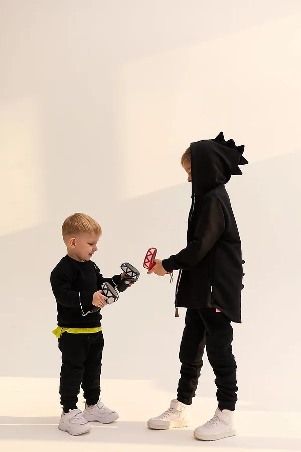 Толстовка ДИНО black FD MINIDINO, black - фото 2