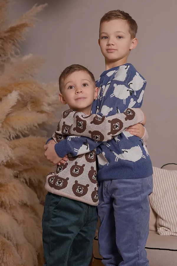Джемпер Барашек джинс MINIDINO, джинс - фото 2