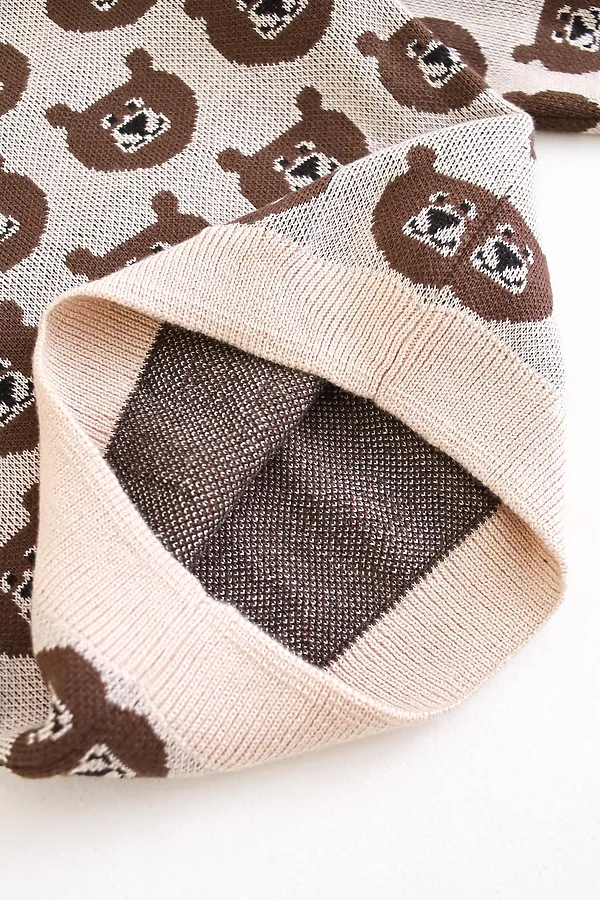 Джемпер Мишка бежевый MINIDINO, бежевый - фото 2