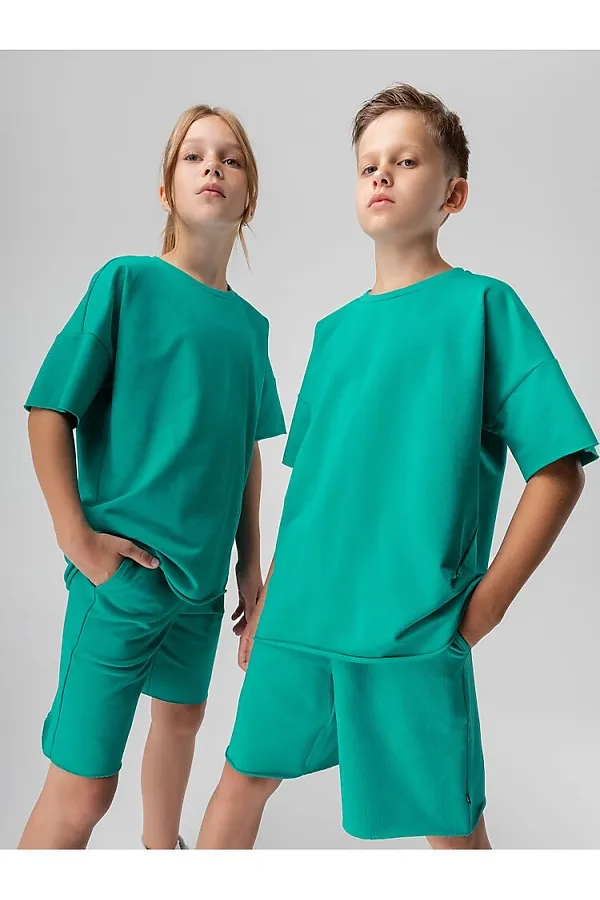 Костюм (Футболка+Шорты) BODO, изумрудный - фото 2