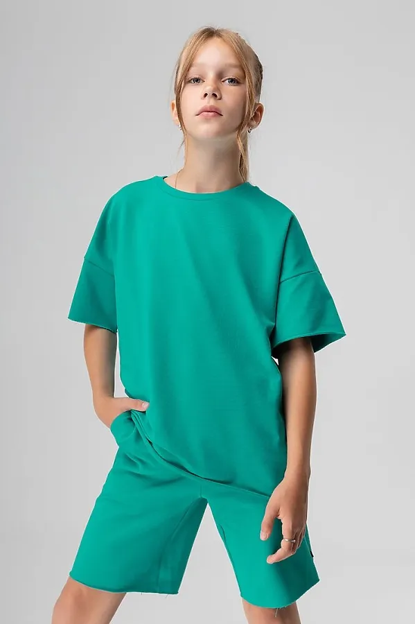 Костюм (Футболка+Шорты) BODO, изумрудный - фото 2
