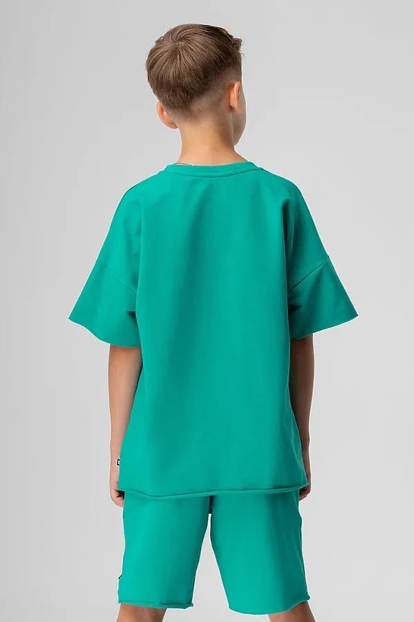 Костюм (Футболка+Шорты) BODO, изумрудный - фото 2