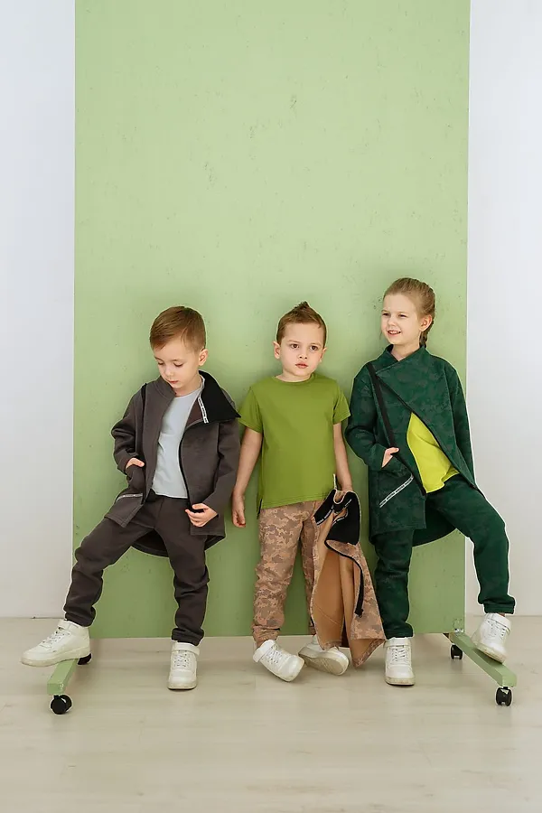 Брюки Sport диджитал начес изумруд MINIDINO, изумруд - фото 2