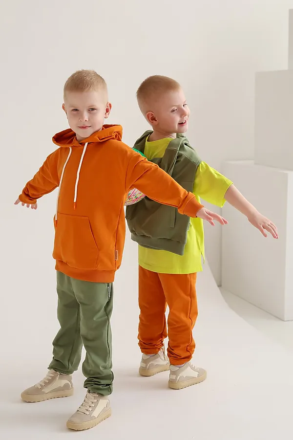Брюки детские Candy хурма MINIDINO, хурма - фото 2