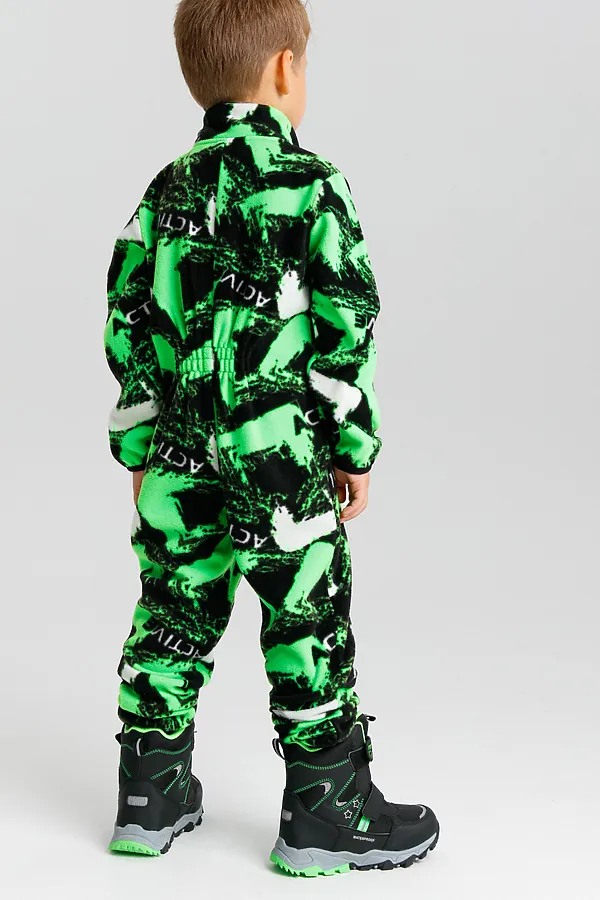 Комбинезон PLAYTODAY, светло-зеленый,черный,белый - фото 2