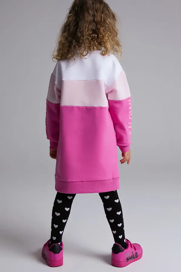 Платье PLAYTODAY, белый,светло-розовый,розовый - фото 2