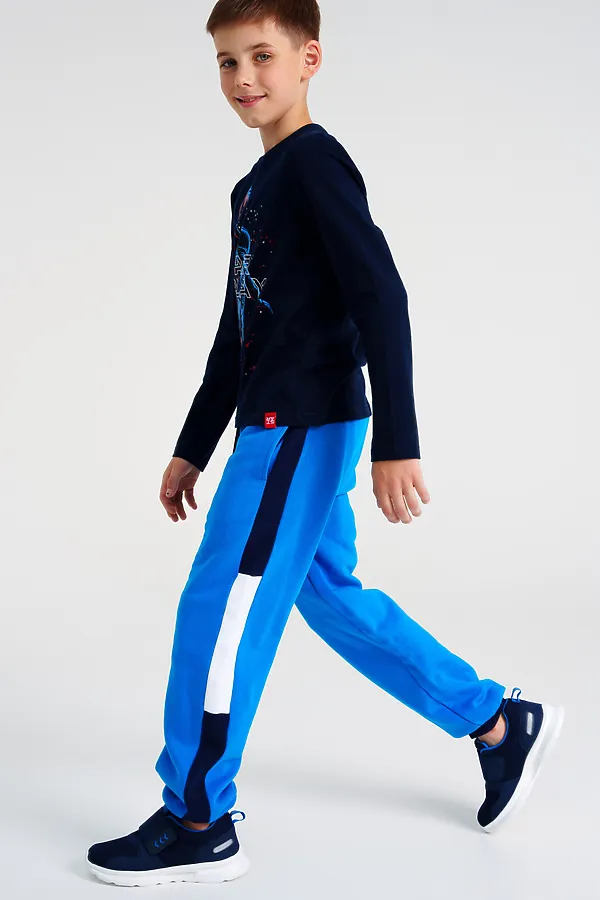 Лонгслив PLAYTODAY, тёмно-синий - фото 2