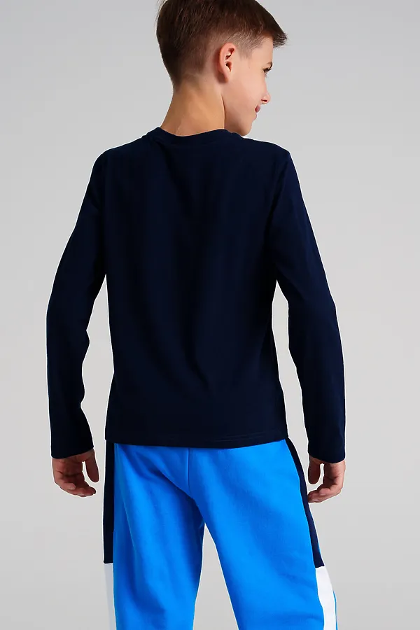 Лонгслив PLAYTODAY, тёмно-синий - фото 2