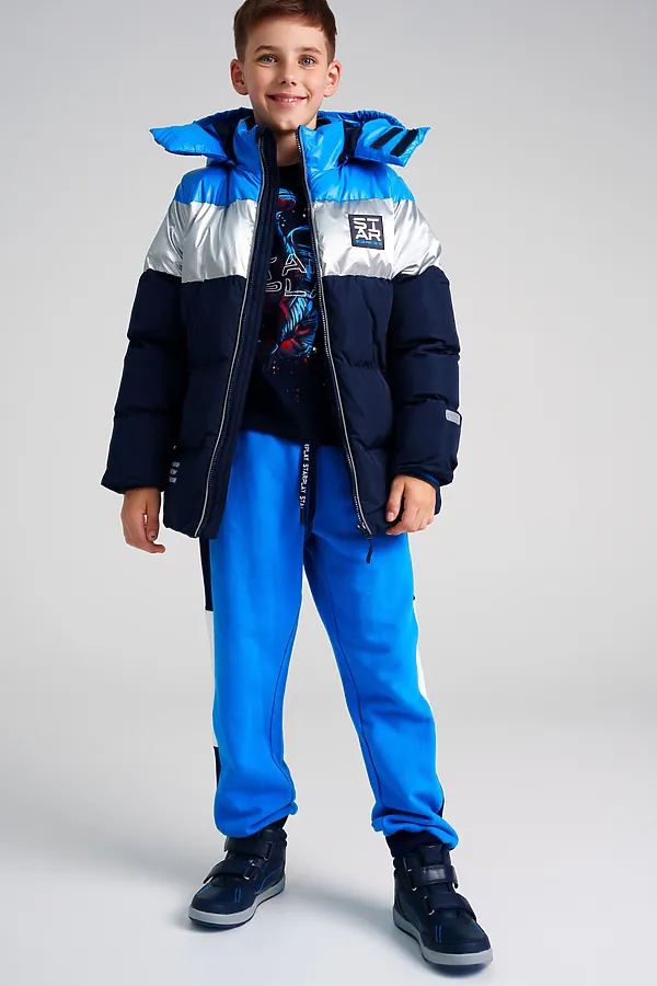 Лонгслив PLAYTODAY, тёмно-синий - фото 2