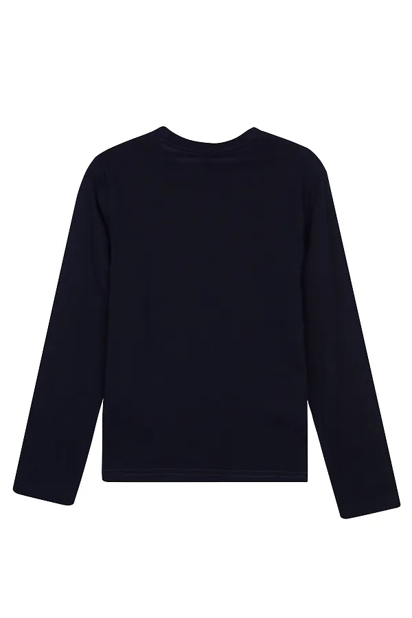 Лонгслив PLAYTODAY, тёмно-синий - фото 2