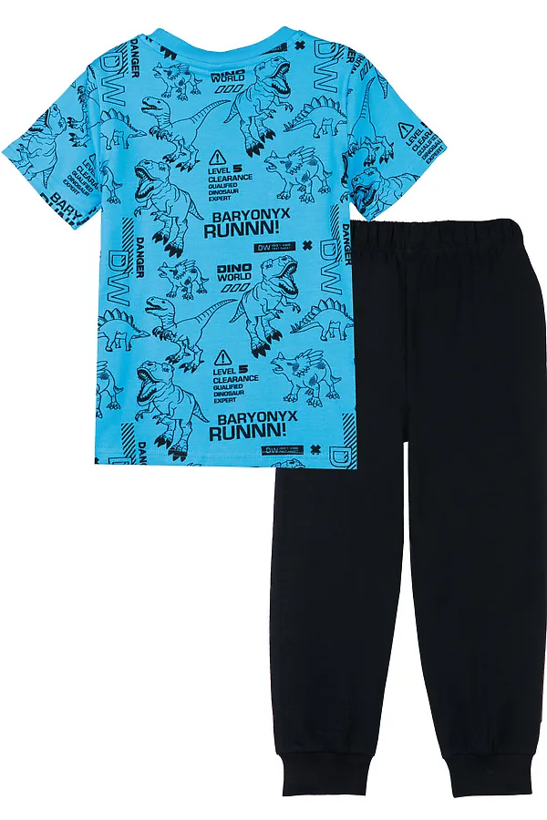 Комплект (Футболка+Брюки) PLAYTODAY, голубой, синий - фото 2