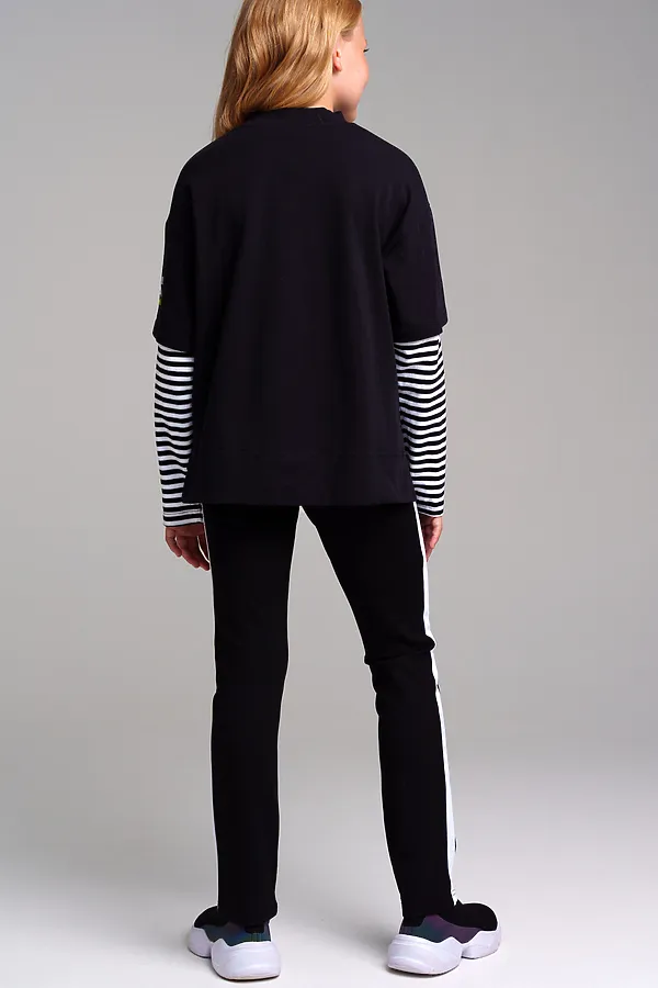 Брюки PLAYTODAY, черный,белый - фото 2