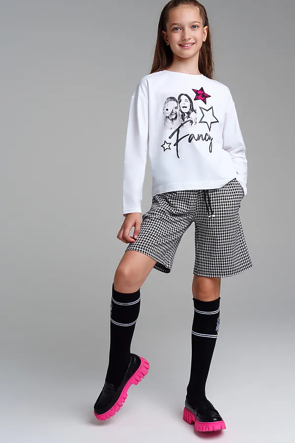 Шорты PLAYTODAY, черный,белый - фото 2