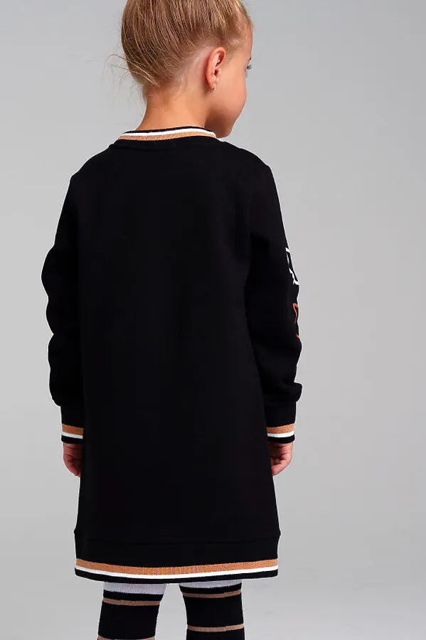 Платье PLAYTODAY, черный,белый,золотистый - фото 2