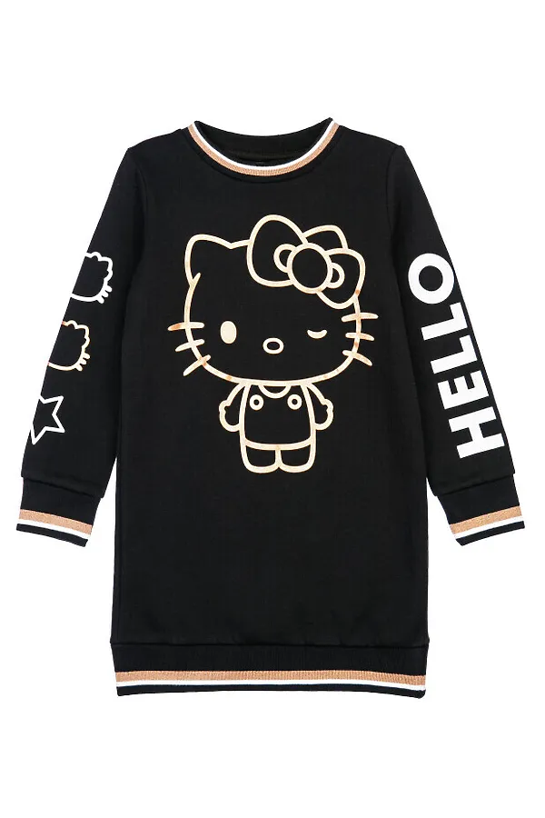 Платье PLAYTODAY, черный,белый,золотистый - фото 2