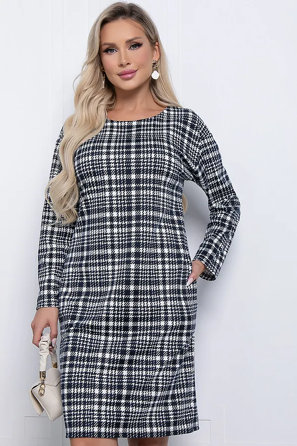 Платье "Амира" LADY TAIGA, клетка - фото 2