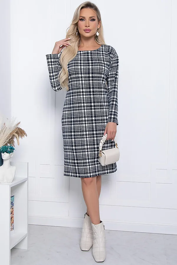 Платье "Амира" LADY TAIGA, клетка - фото 2