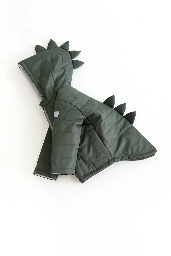 Куртка Дино демисезон хаки MINIDINO, хаки - фото 2