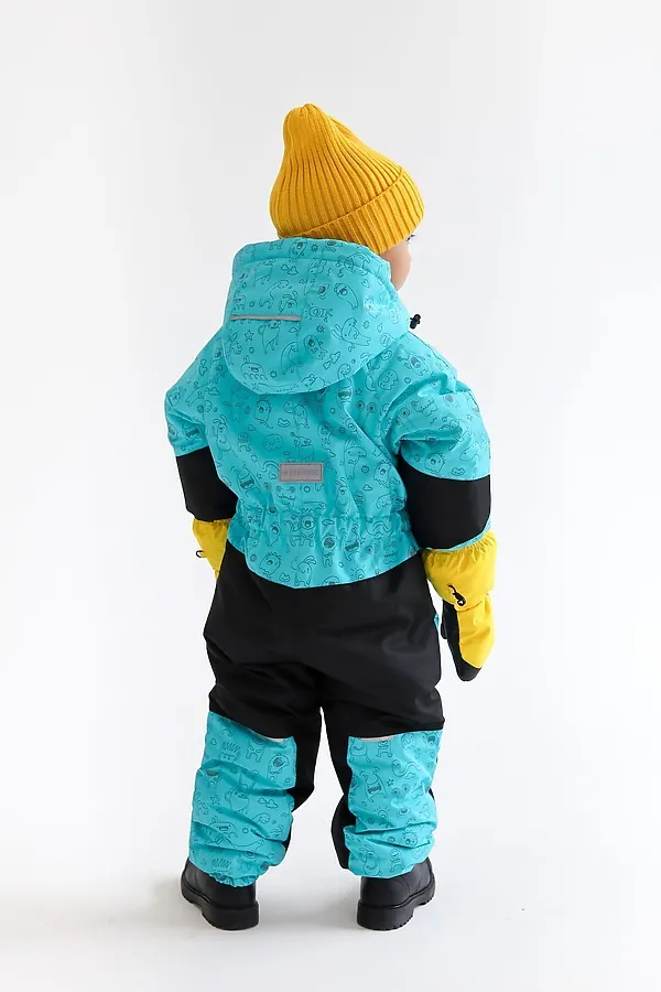 Комбинезон Super зима монстры аквамарин MINIDINO, монстры аквамарин - фото 2