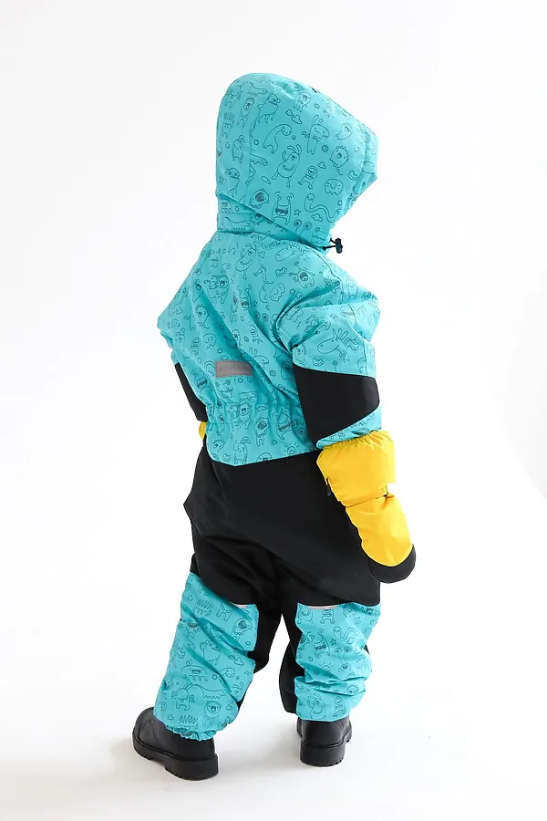 Комбинезон Super зима монстры аквамарин MINIDINO, монстры аквамарин - фото 2