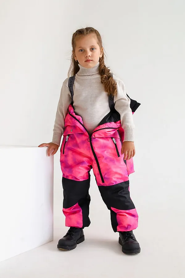 Комбинезон Super зима пиксель фуксия MINIDINO, пиксель фуксия - фото 2