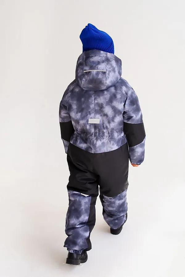 Комбинезон Super зима пиксель грей MINIDINO, пиксель грей - фото 2