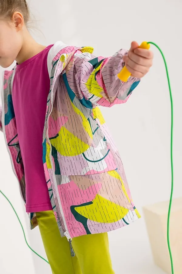 Ветровка Сетка принт роза MINIDINO, принт роза - фото 2