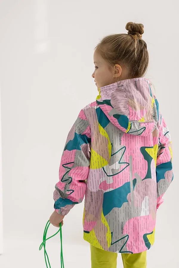 Ветровка Сетка принт роза MINIDINO, принт роза - фото 2