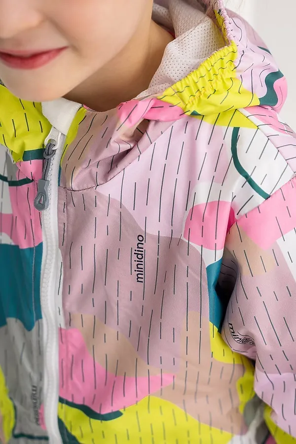 Ветровка Сетка принт роза MINIDINO, принт роза - фото 2