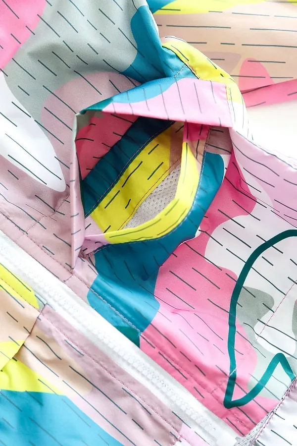 Ветровка Сетка принт роза MINIDINO, принт роза - фото 2