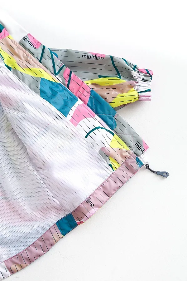 Ветровка Сетка принт роза MINIDINO, принт роза - фото 2