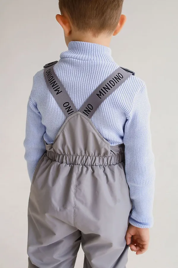 П/комбинезон Super New деми серебро MINIDINO, серебро - фото 2