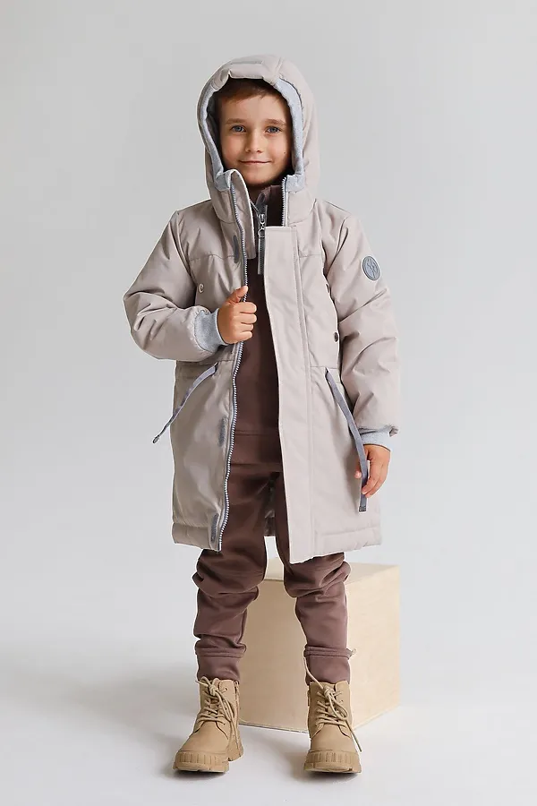 Парка 2022 демисезон латте MINIDINO, латте - фото 2