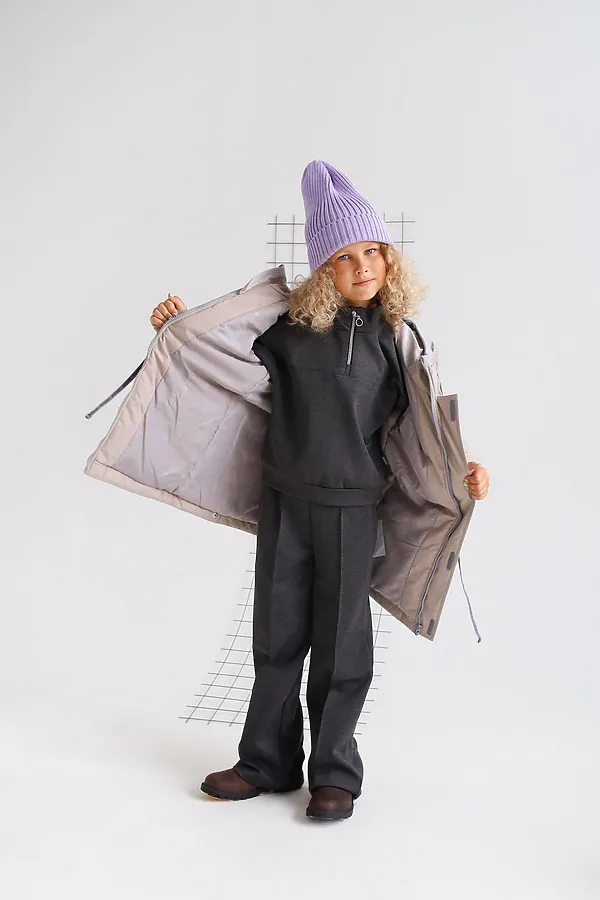 Парка 2022 демисезон латте MINIDINO, латте - фото 2