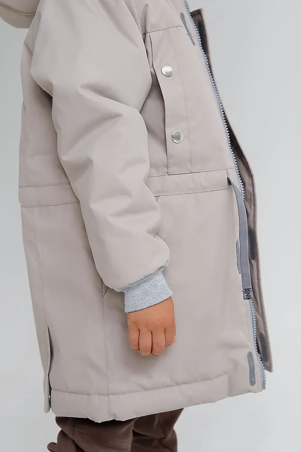 Парка 2022 демисезон латте MINIDINO, латте - фото 2