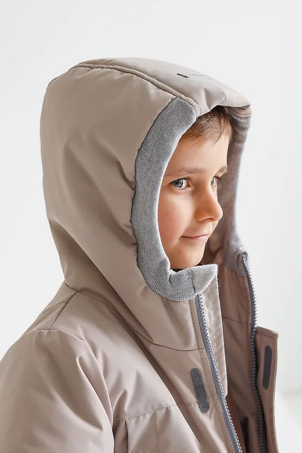 Парка 2022 демисезон латте MINIDINO, латте - фото 2