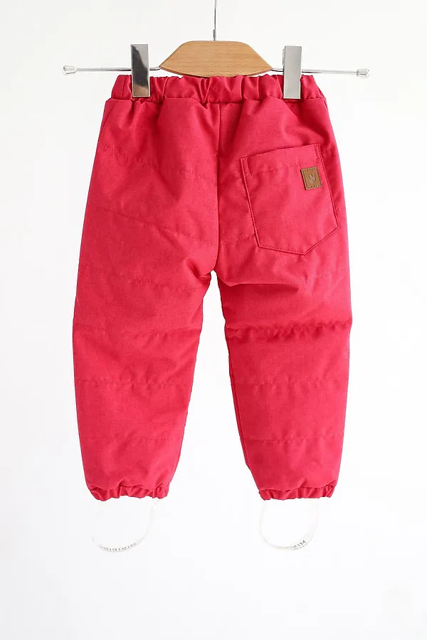 Брюки зима стеганые pink MINIDINO, pink - фото 2