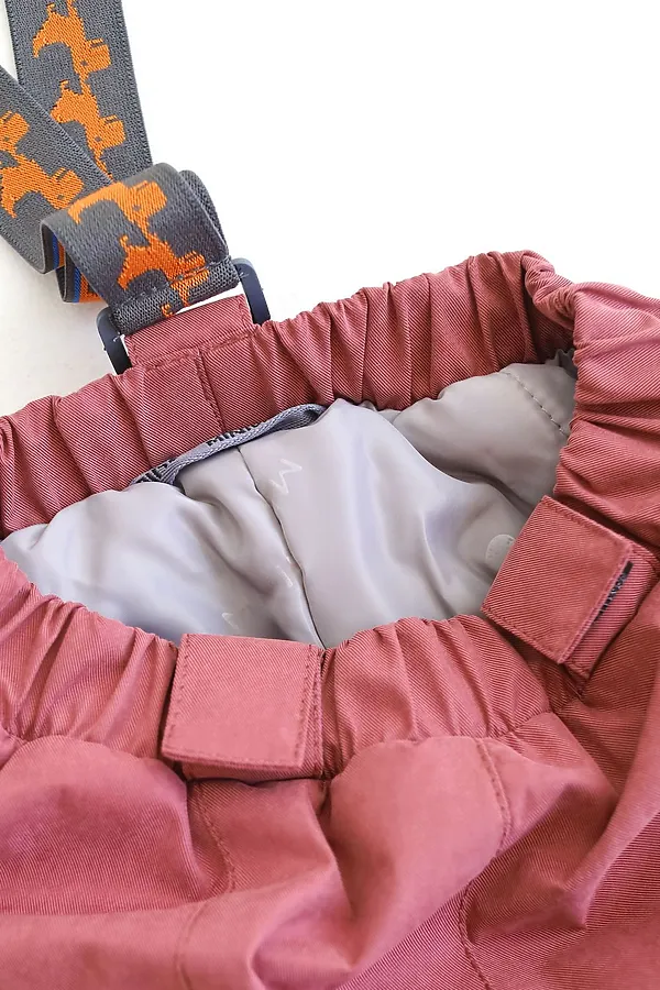 Брюки на лямках зима berry MINIDINO, berry - фото 2