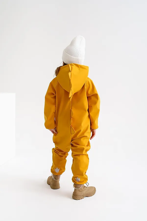 Комбинезон Дино софтшелл горчица MINIDINO, горчица - фото 2