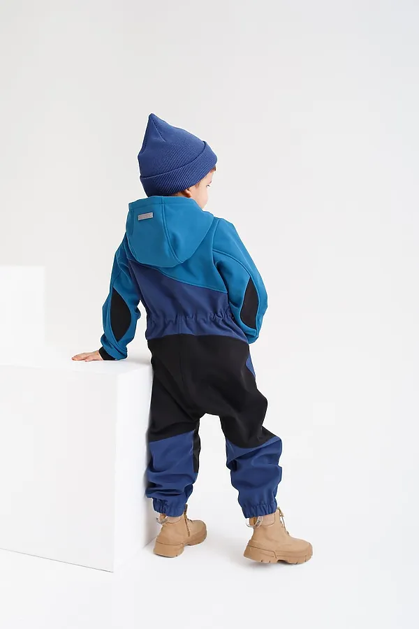Комбинезон софтшелл Циклон океан MINIDINO, циклон океан - фото 2