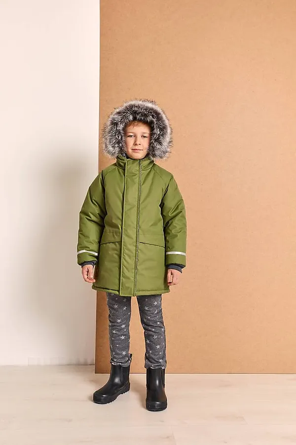 Куртка-парка Super грин MINIDINO, грин - фото 2