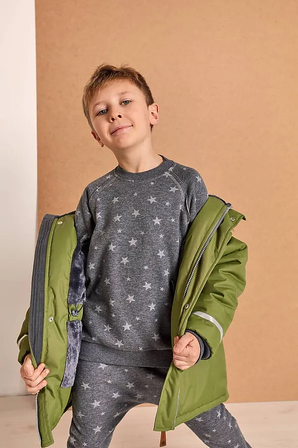 Куртка-парка Super грин MINIDINO, грин - фото 2